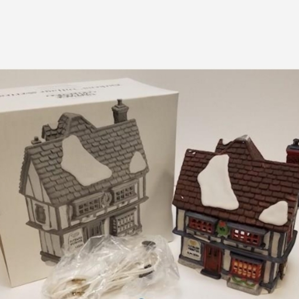Department 56 Dickens Village Series Tutbury Printer Christmas village house